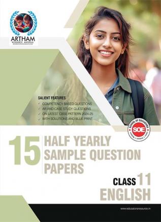 Class 11 English with Solutions Set of 15 Half Yearly Sample Papers