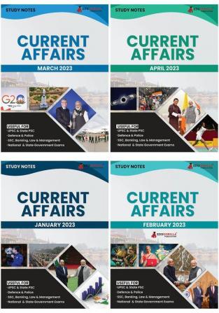 Current Affairs Study Notes Combo (Set of 4 Books) | Complete Preparation Kit with Topic-wise Notes