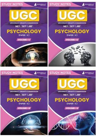 UGC NET Paper II Psychology Study Notes Combo (Set of 4 Books) | Complete Preparation Kit with Topic-wise Notes and Solved MCQs