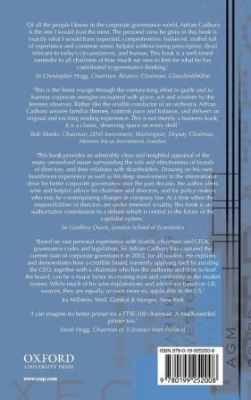 Corporate Governance and Chairmanship