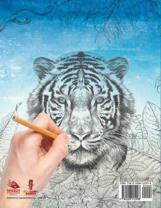 Chats de la Jungle: Livre de Coloriage Pour Adultes