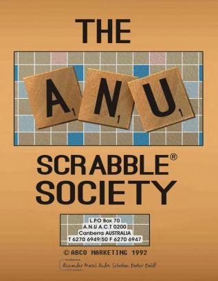 The ANU Scrabble Society