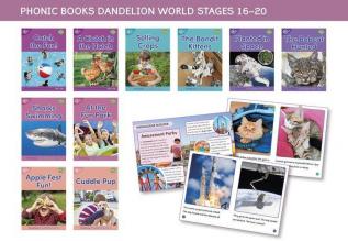 Phonic Books Dandelion World Stages 16-20 ('tch' and 've', Two-Syllable Words, Suffixes -ed and -ing and Spelling <le>)