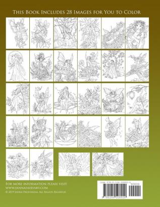 Fairies Coloring Book Line Art