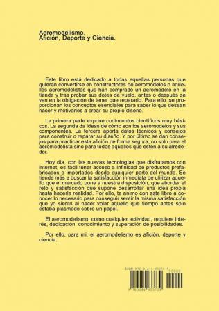 Aeromodelismo. Afición Deporte y Ciencia.