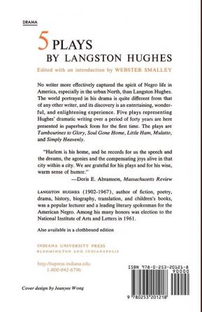 Five Plays by Langston Hughes (Paper) (Midland Books)