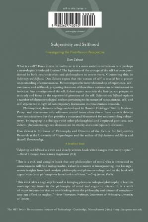 Subjectivity and Selfhood – Investigating the First–Person Perspective (A Bradford Book)