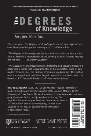 Degrees of Knowledge: 7 (Collected Works of Jacques Maritain)