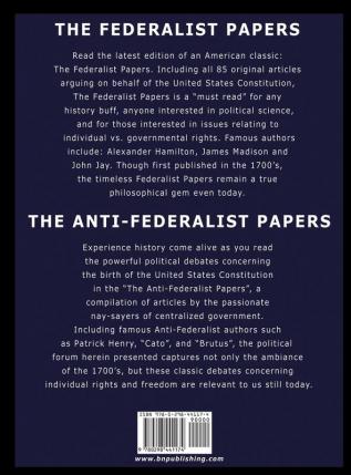 The Federalist & Anti Federalist Papers