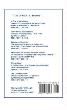 On the Edge of Politics: The Roots of Jewish Political Thought in America: 14 (Contributions in Political Science Ser .: No. 14)