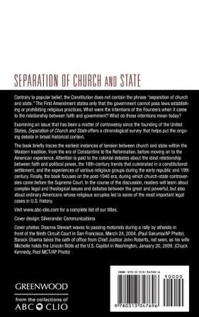 Separation of Church and State (Historical Guides to Controversial Issues in America)