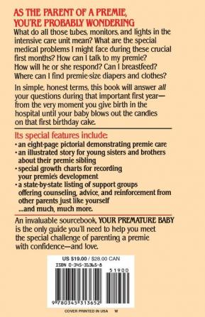 Your Premature Baby: The Complete Guide to Premie Care During That Crucial First Year