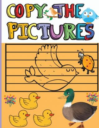 Copy the Pictures: Amazing Activity Book for Kids Copy the Picture for Boys and Girls Great Coloring Gift Book for Birds Lovers