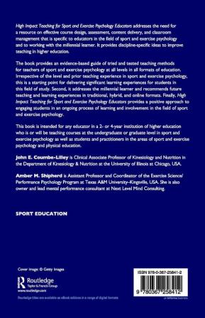 High Impact Teaching for Sport and Exercise Psychology Educators