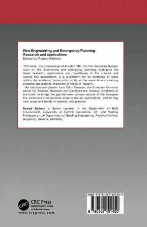 Fire Engineering and Emergency Planning