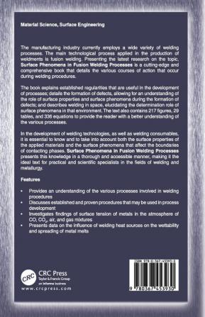 Surface Phenomena in Fusion Welding Processes