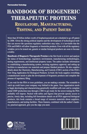 Handbook of Biogeneric Therapeutic Proteins