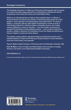 Routledge Companion to Theatre and Performance Historiography