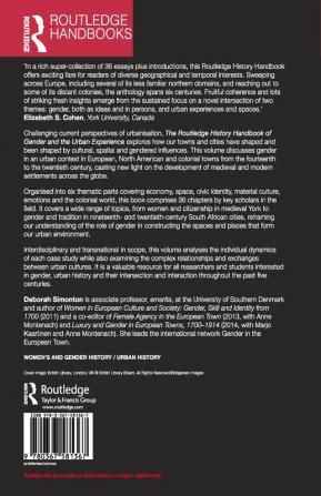 Routledge History Handbook of Gender and the Urban Experience