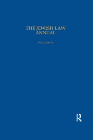 Jewish Law Annual Volume 5