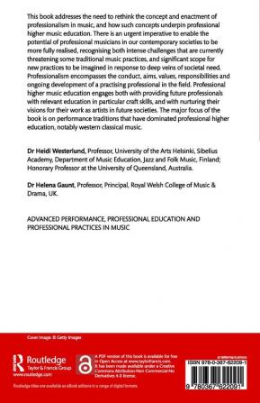 Expanding Professionalism in Music and Higher Music Education