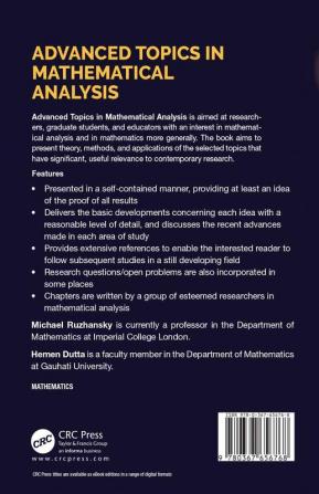 Advanced Topics in Mathematical Analysis