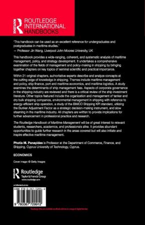 Routledge Handbook of Maritime Management