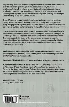 Programming for Health and Wellbeing in Architecture