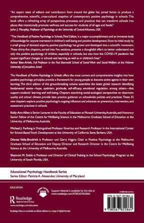 Handbook of Positive Psychology in Schools