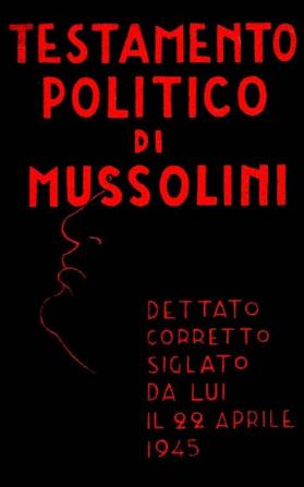 Testamento politico di Mussolini