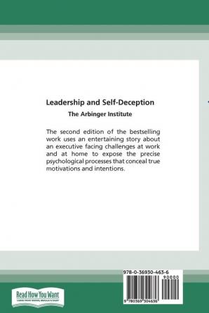 Leadership and Self-Deception: Getting Out of the Box (16pt Large Print Edition)