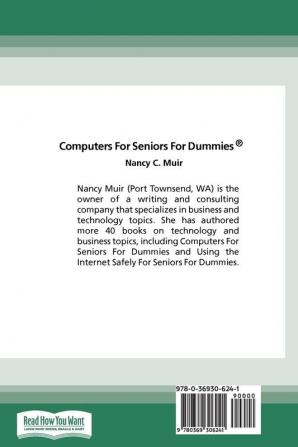 Computers For Seniors For Dummies 5th Edition (16pt Large Print Edition)