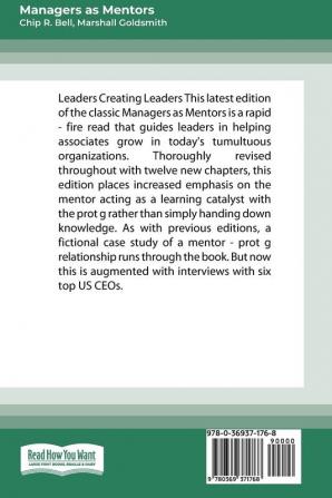 Managers as Mentors: Building Partnerships for Learning (16pt Large Print Edition)