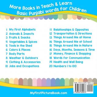 My First Punjabi Alphabets Picture Book with English Translations