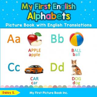 My First English Alphabets Picture Book with English Translations