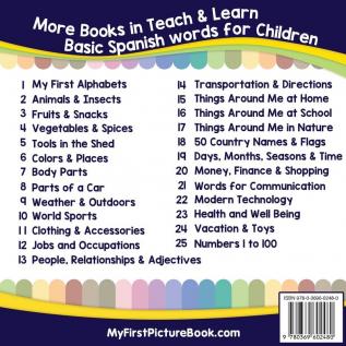 My First Spanish 1 to 100 Numbers Book with English Translations: Bilingual Early Learning & Easy Teaching Spanish Books for Kids: 25 (Teach & Learn Basic Spanish Words for Children)