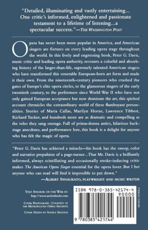 The American Opera Singer: The lives & adventures of America's great singers in opera & concert from 1825 to the present