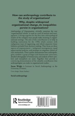 Anthropology of Organizations