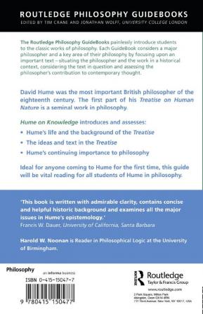 Routledge Philosophy GuideBook to Hume on Knowledge