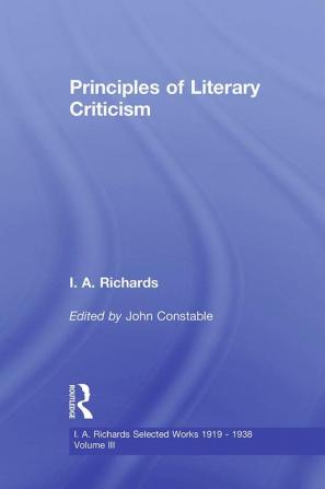 Principles of Literary Criticism V3