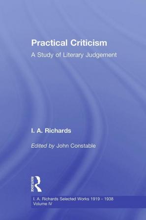 Practical Criticism V 4