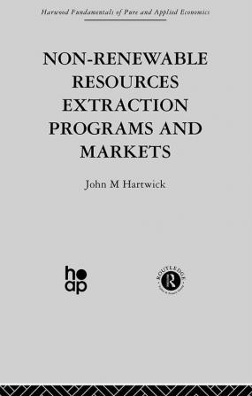 Non-Renewable Resources Extraction Programs and Markets