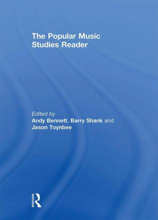 Popular Music Studies Reader