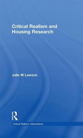 Critical Realism and Housing Research