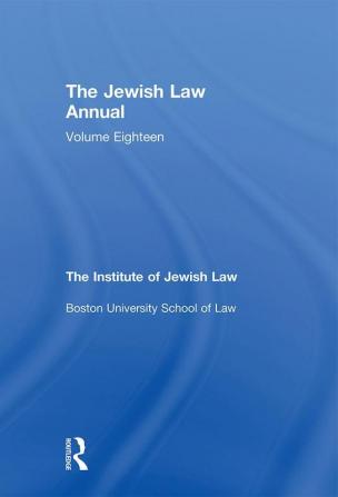 Jewish Law Annual Volume 18