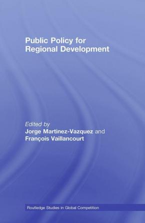 Public Policy for Regional Development