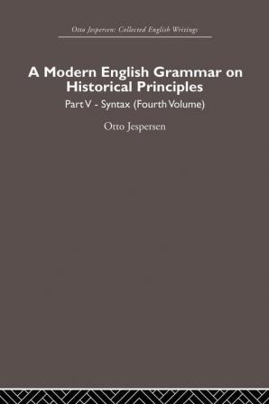 Modern English Grammar on Historical Principles