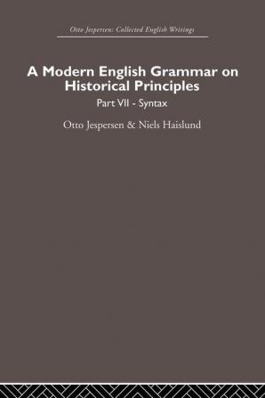 Modern English Grammar on Historical Principles