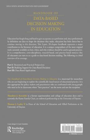 Handbook of Data-Based Decision Making in Education