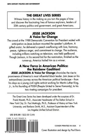 Jesse Jackson: A Voice for Change: 0000 (Great Lives)